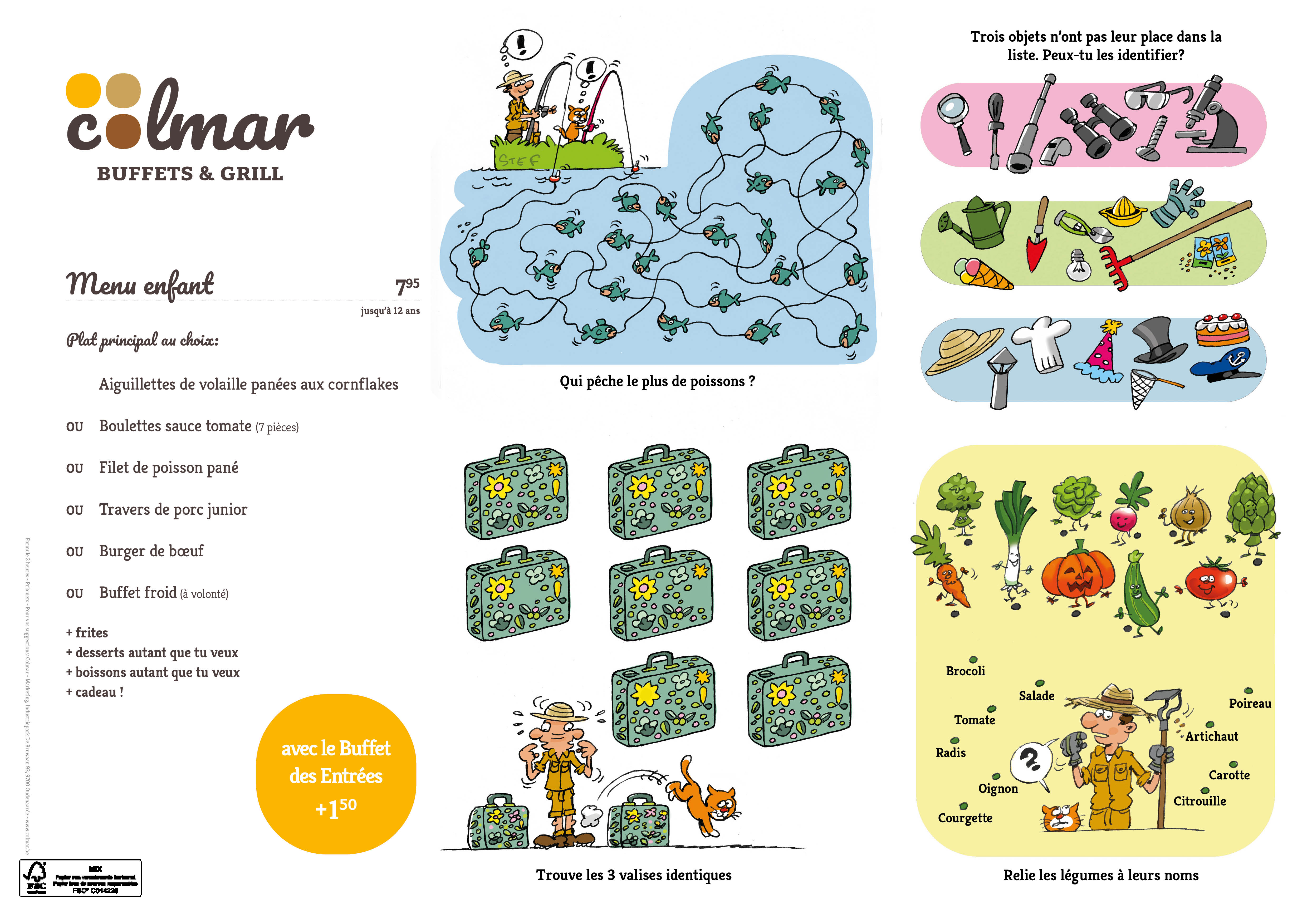 Menu enfant chez Colmar